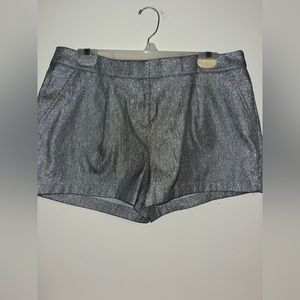 Silver sparkling shorts with pockets!!